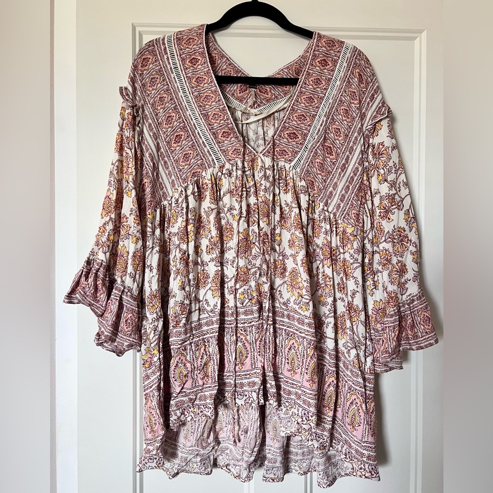 Floral Free People Tunic Top